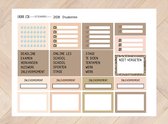 Planner stickers studenten 2108 voor Mascha Planner