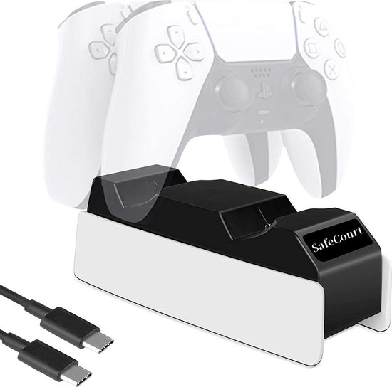 Charging Station for MetaQuet 3S/Quet 3, VR Charging Station Stand Compatible with Quet3S/Quet3 with LED/RGB Light, Charging Station for Quet 3S/Quet3 Headset and Controller (White