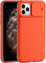 GSMNed – iPhone 11 pro Max Oranje  – hoogwaardig siliconen Case Oranje  – iPhone 11 pro Max Oranje  – hoesje voor iPhone Oranje  – shockproof – camera bescherming