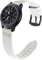 Smartwatch bandje - Geschikt voor Samsung Galaxy Watch 46mm, Samsung Galaxy Watch 3 45mm, Gear S3, Huawei Watch GT 2 46mm, Garmin Vivoactive 4, 22mm horlogebandje - PU leer - Fungus - Vier Kr