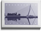 Walljar - Erasmusbrug - Muurdecoratie - Poster met lijst