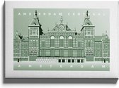 Walljar - Amsterdam Centraal - Muurdecoratie - Plexiglas schilderij