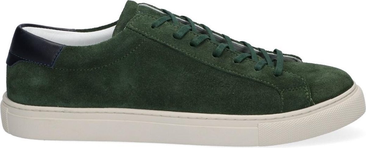 McGregor Heren Sneakers Groen Lage Sneakers Leer Veters - Schoenen.nl