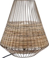 Atmosphera Tafellamp Osier Cheraw naturel - H 33.5 - Gevlochten - Riet