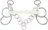 PFIFF - Halster Roestvrij Staal - Wit - 10,5 cm