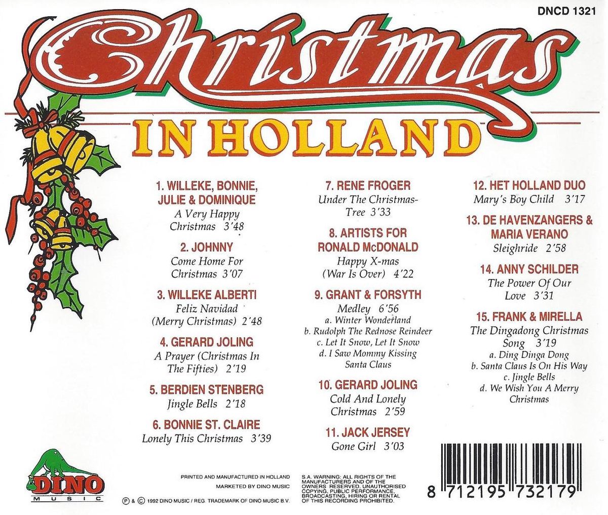 Christmas in Holland, Willeke Alberti, Bonnie St Claire, Jack Jersey,  Holland Duo | CD... | bol.com