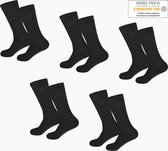 Gianvaglia 5 pack sokken Zwart ( 35-38 ) ( Oeko-tec )