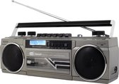 Soundmaster SRR70TI - Retro stereo radio/cassetterecorder met DAB+, bluetooth en USB