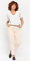 LOLALIZA Blouse met kant - Wit - Maat 34