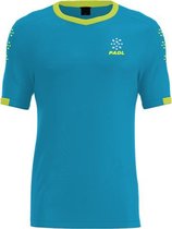Padl poly t-shirt - sr -ocean blue/fluo yellow - M