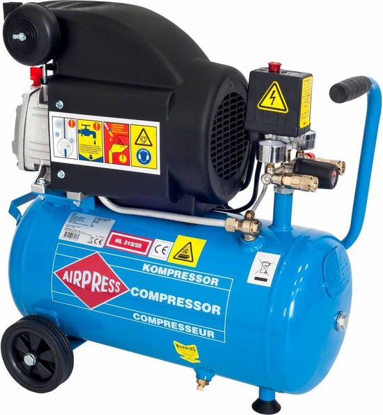Airpress Luchtcompressor - HL 310/25 - 25L - 1500 watt - 8 bar | bol.