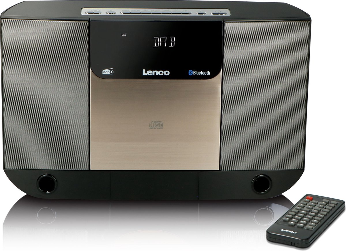 Lenco DAR-045BK - DAB Radio met CD speler en Bluetooth® - Zwart