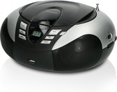 Lenco SCD-37 - Draagbare radio CD speler met MP3 optie en USB - Zilver