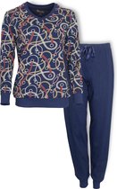 Medaillon Dames Pyjama Blauw MEPYD1003A Maten: S
