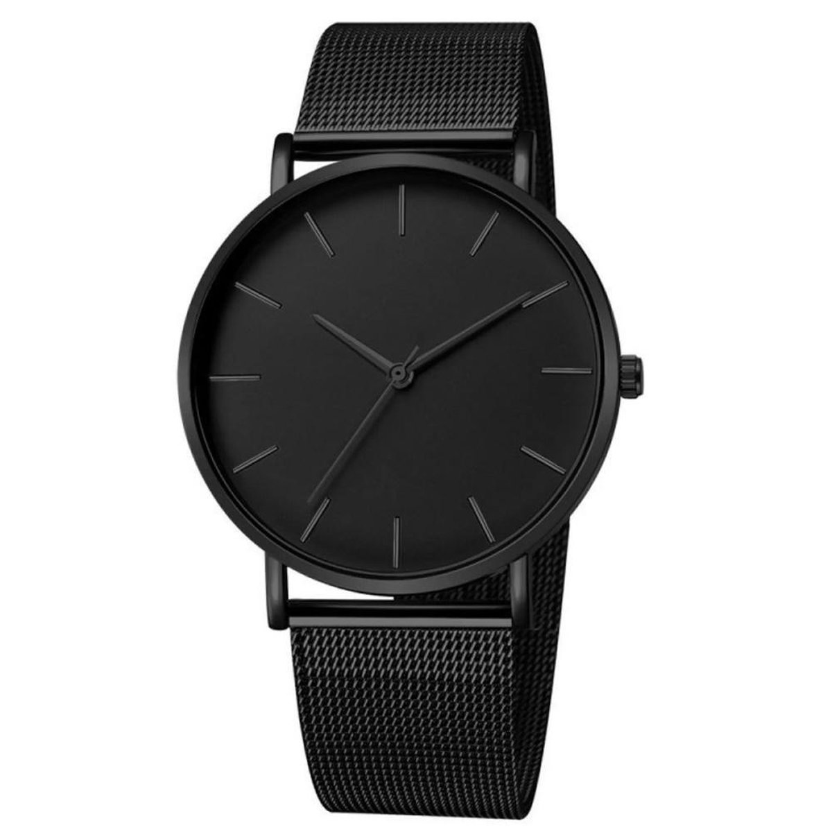 Maxx Mesh Zwart - Zwart Horloge | Staal | Ø 40 mm | Fashion Favorite