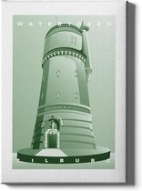 Walljar - Watertoren - Muurdecoratie - Poster