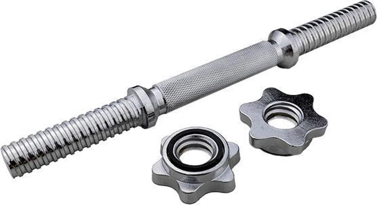 Matchu Sports - Dumbbell set - Verstelbare Dumbells - Halterset - Gewichten - 2 x 10 kg - Set van 2 stuks - Zwart thumbnail 5