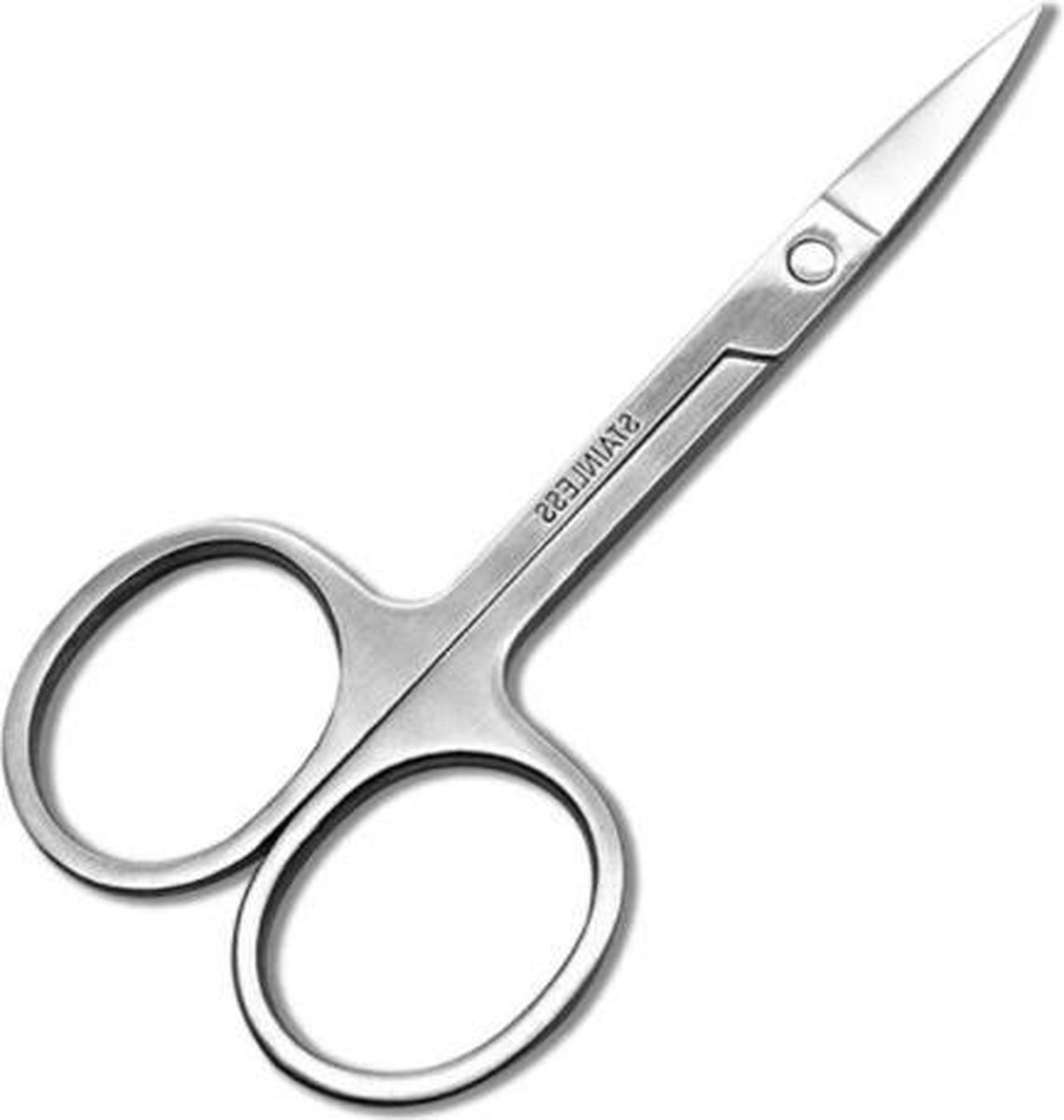 Goedkoopste 1 Stuk - Nagelschaar - Nagelknipper - Verzorging - RVS - Stevige Nagelschaar voor Vingernagels en Teennagels - Pedicure en Manicure Schaar - Gebogen snijvlak