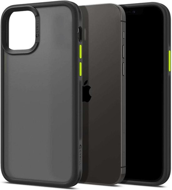 Spigen - Apple iPhone 12 Pro Max - Étui Cyrill Color Brick - Zwart | bol.com