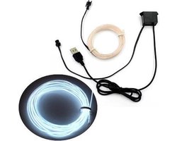 EL Wire - USB - 3 Meter - Wit