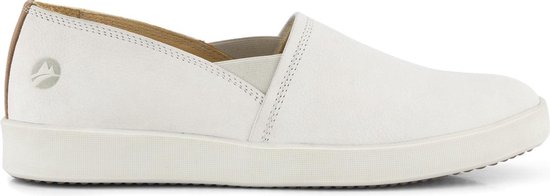 Travelin' Tours Dames - Leren instappers - Slip-On - Espadrilles - Wit Leer - Maat 43