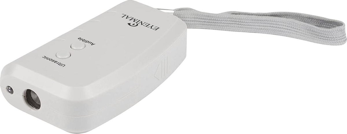 Eyenimal Canicalm Control 15 m - Ultrasone Blafstopper en Hondenwerend Apparaat - Multifunctionele Zaklamp, Bereik 15 m, Gewicht 107 g