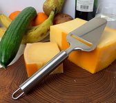 Coupe-fromage - Acier inoxydable - Argent brillant - Multifonctionnel - Durable et va au lave-vaisselle - Pour les fromages jeunes et vieux - Ustensiles de cuisine - 21,5 x 7,3 x 1,9 cm