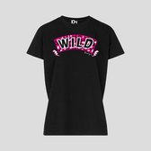T-shirt Pink Wild Black van Pinned by K
