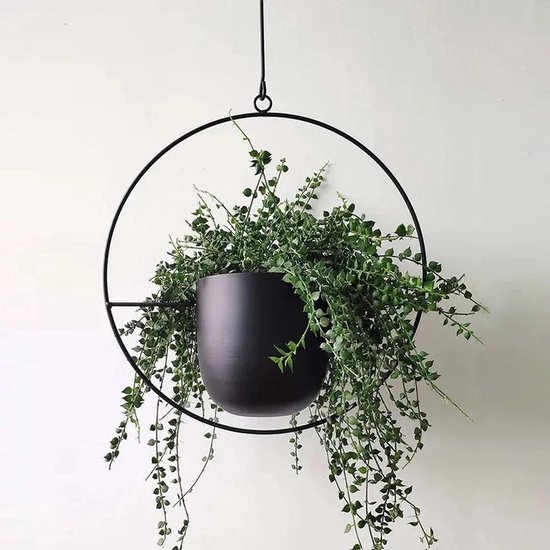 Plantenhanger-Earth-Zwart-Metaal- Plafondhanger | bol.com