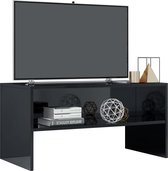 L&B Luxurys - tv-meubel - tv meubel - kast - hoogglans zwart kleur - industrieel - tv meubels - hout - L&B Luxurys