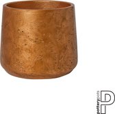 Pottery Pots Pot de fleurs Patt métalique Koper Cuivre - D 16,5 cm H 14 cm