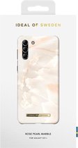 iDeal of Sweden hoesje voor Galaxy S21 Plus - Hardcase Backcover - Fashion Case - Rose Pearl Marble