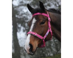 Kincade Paarden Halster Cavesson Gewatteerd - Hot Pink - Maat Full