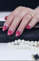 Nagelstickers nail art nagel sticker glitter rosé zilver