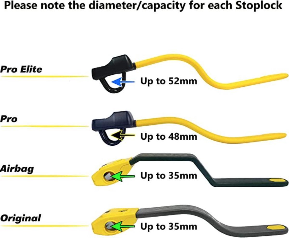 Stoplock Pro Elite Verrou de volant de voiture, dispositif de serrage de  barre