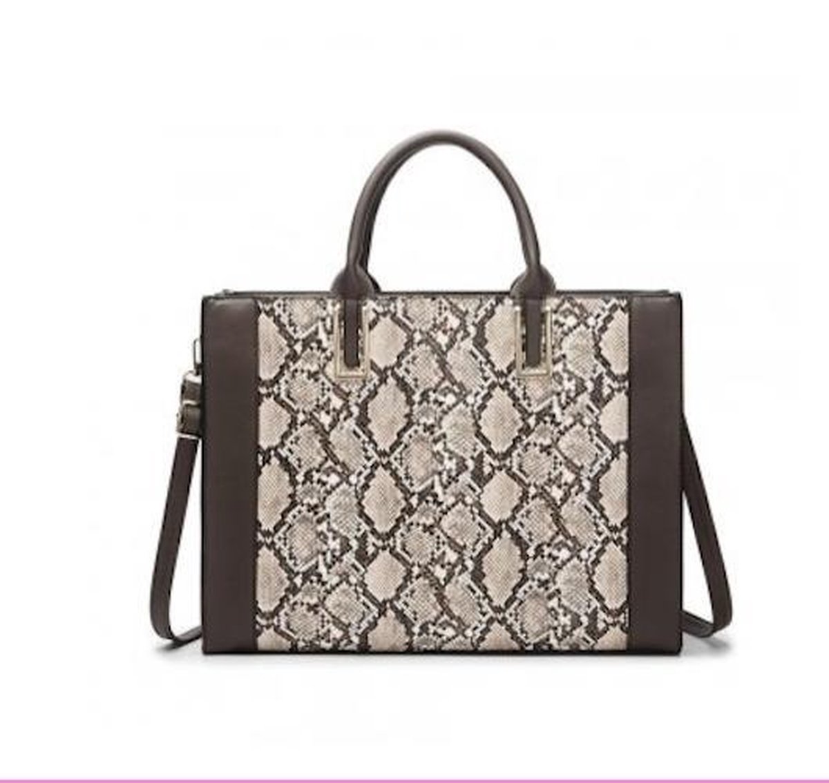 Handtas Shopper - Dames - Snake/Brown - cadeau - Moederdag/Valentijn