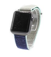 Geschikt Voor Smart Watch Nylon Loop Band -  Khaki - 42mm En 44mm - Geschikt Voor Smart Watches