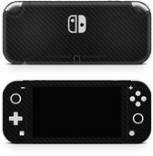 Nintendo Switch Lite Skin Carbon Zwart - 3M Wrap Sticker