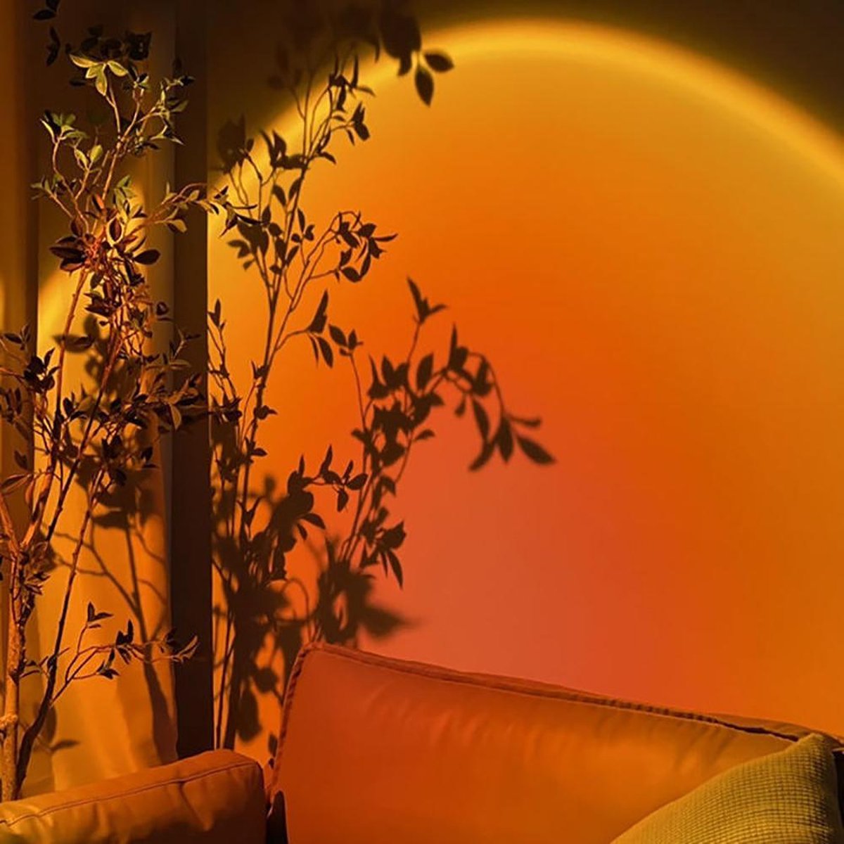 Sunset lamp - Sunset projection lamp - Sfeerverlichting binnen - Zonsondergang lamp - Hoogte verstelbaar - Sunset projector - SUNSET – foto 8