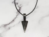 Mei's | Viking with Spear ketting | ketting mannen / mannen sieraad / Viking ketting | Stainless Steel / 316L Roestvrij Staal / Chirurgisch Staal | zwart / 60 cm