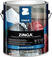 Zinga Zinga verf - primer - metaalverf - coating - koudgalvanisatie - 10 kg - zinkgrijs