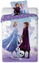 Disney Frozen Dekbedovertrek Sweet - Eenpersoons - 140 x 200 cm - Katoen