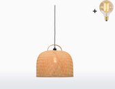 Hanglamp - SERENGETI - Bamboe - Large (50x44cm) - Met Gloeilamp