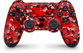 Playstation 4 Controller Skin Camo Rouge Sticker