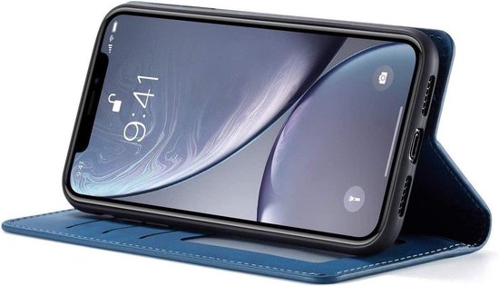 Bookcase Apple iPhone 12 Mini | Bleu | Porte-cartes | Étui portefeuille