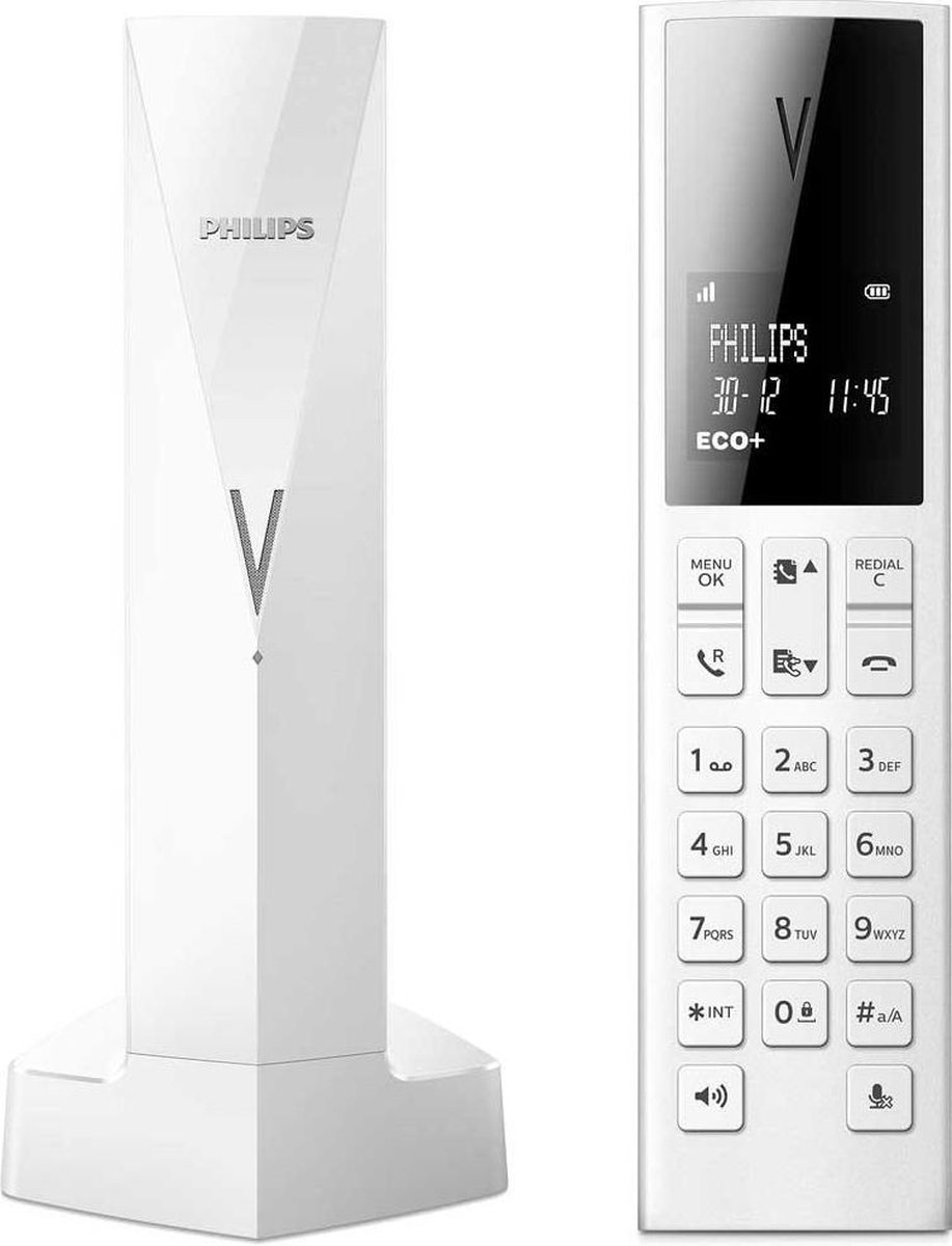 Philips Linea M3501W/34 DECT-telefoon met nummerherkenning - Taalinstelling  Engels - Wit | bol.com