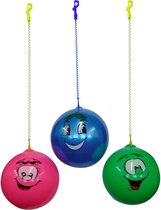 GROENE Bal - Smile met geur en keykoord - 23 cm -