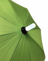 Kinderparaplu Safety groen met LED zaklamp en Safety LED op de punt paraplu voor kinderen