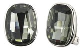 Traveller Oorclips - Kristallen - Zwart - Zilverkleurig - 155901