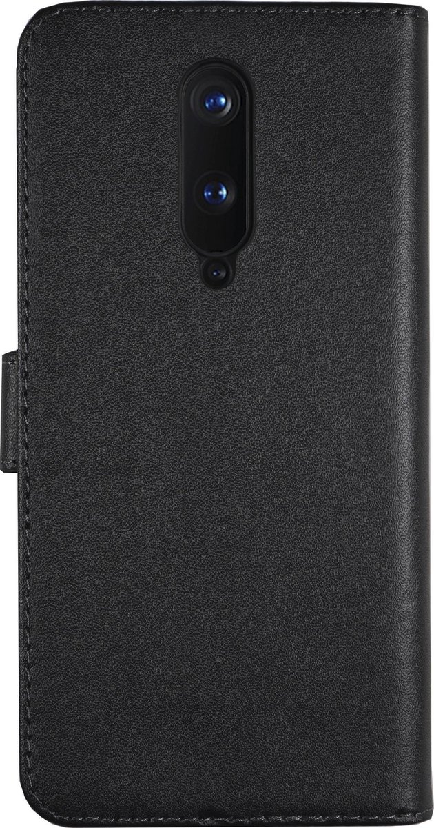 BMAX Leren flip case hoesje voor OnePlus 8 / Lederen book cover / Beschermhoesje / Telefoonhoesje / Hard case / Telefoonbescherming - Zwart